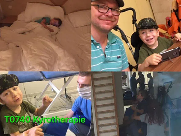 Connor bei seiner Therapie